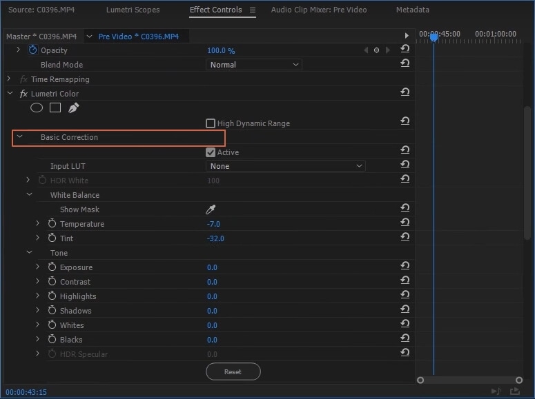 Basic Correction of  Game of Thrones visual effects  in Premiere Pro