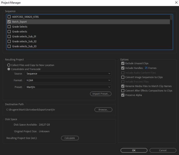 premiere pro batch export
