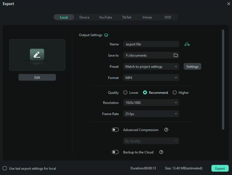 batch export in wondershare filmora