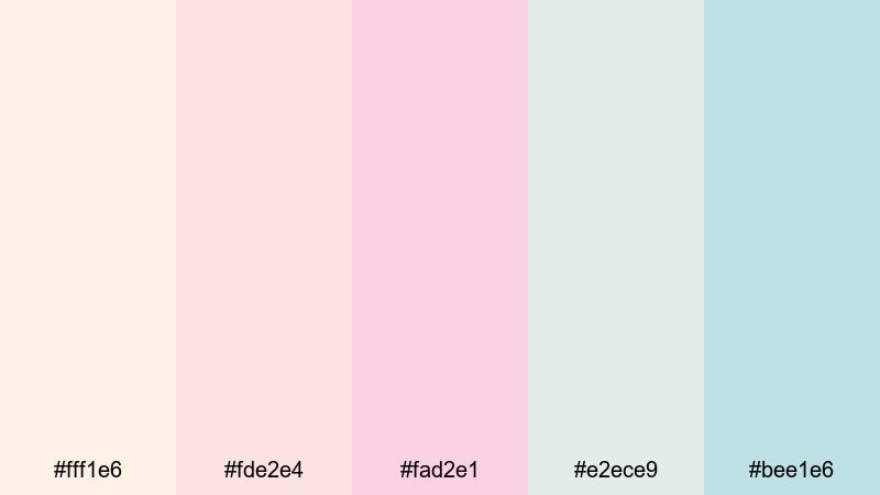 beach picnic blanket summer color palette with hex codes