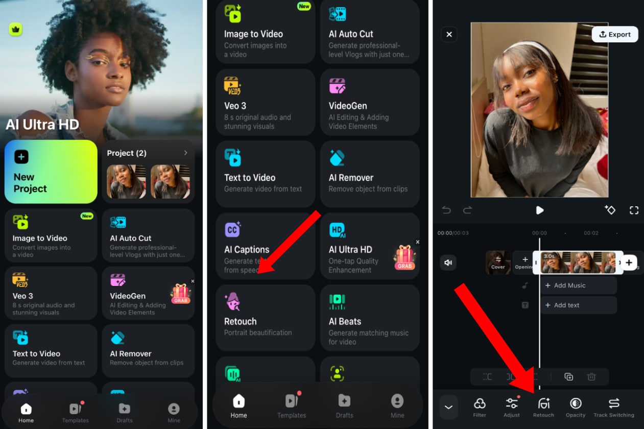 retouch beauty filter