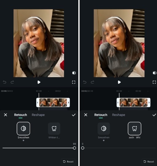 reshape beauty filter