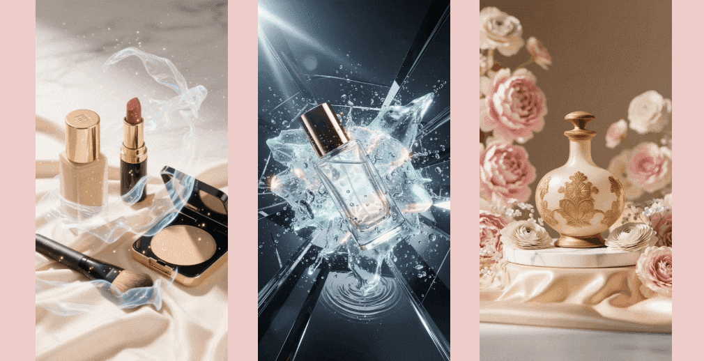 filmora ai beauty product ad templates