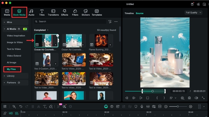 find the generated beauty ad result