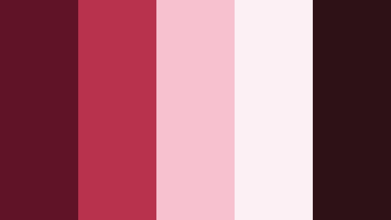 berry blush whispers deep wine red color palette with hex codes