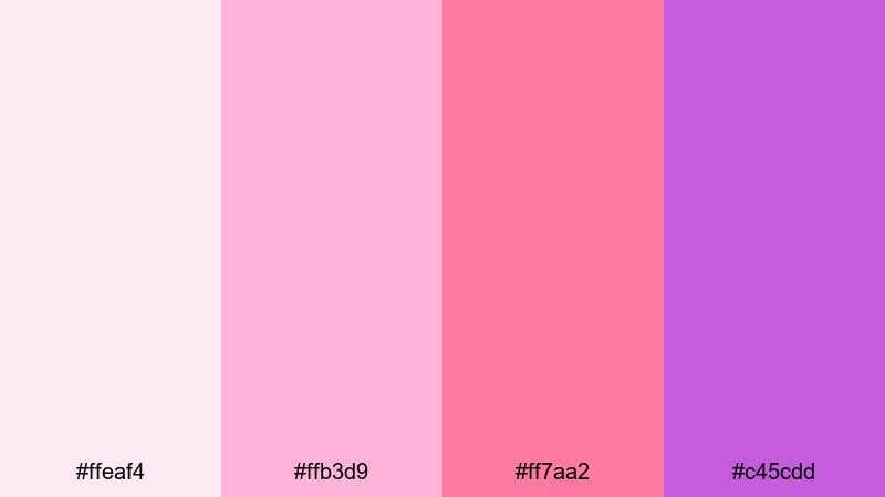 berry cone highlights ice cream color palette with hex codes