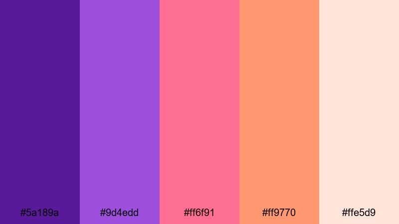 berry jam picnic night picnic color palette with hex codes