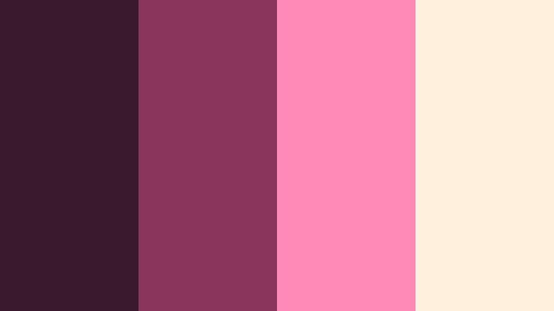 berry macaron nights midnight plum color palette with hex codes