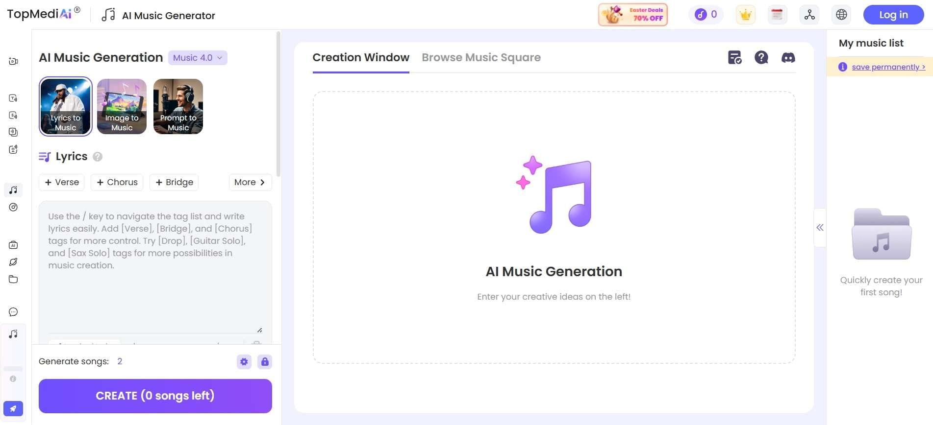 online free music melody generator topmediai