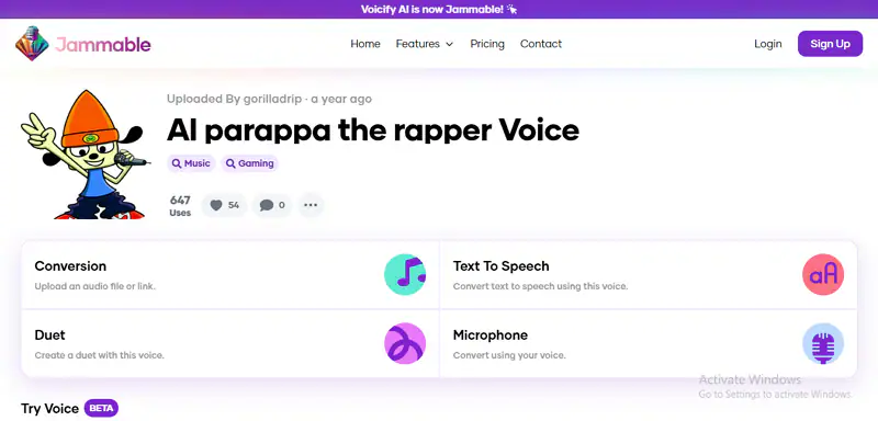 jammable online ai rapper voice generator