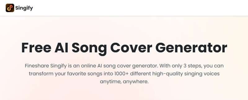 singify for generate ai music cover