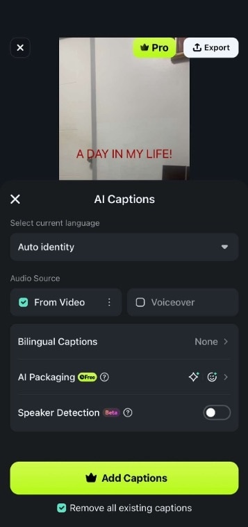 filmora ai captions