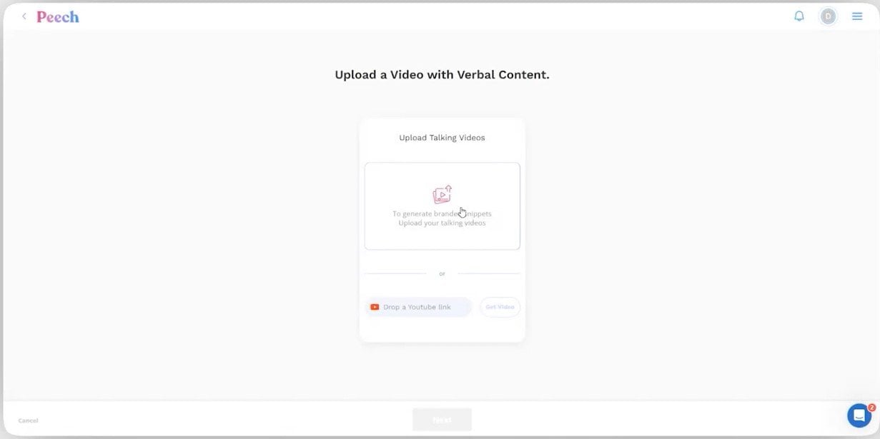 upload existing video