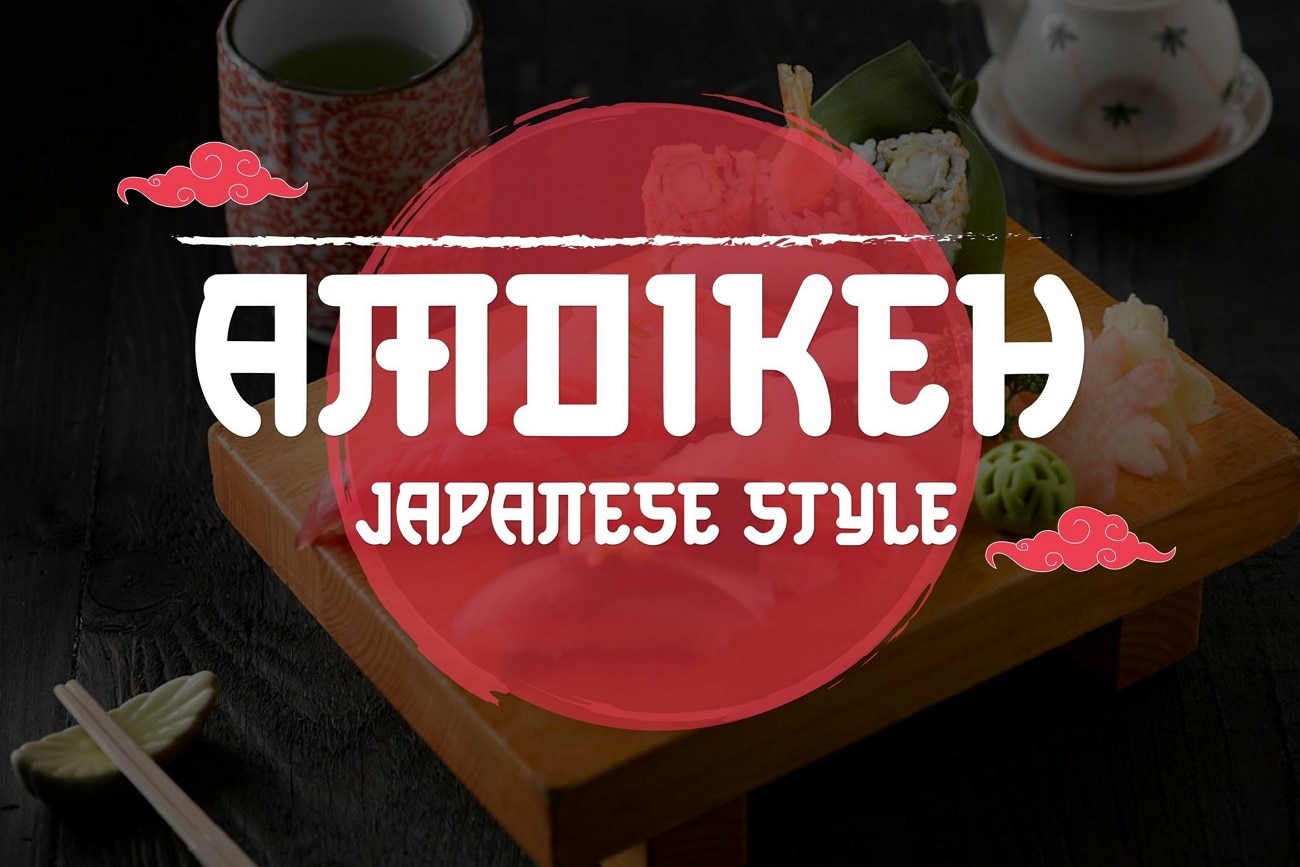 amoikeh anime style font