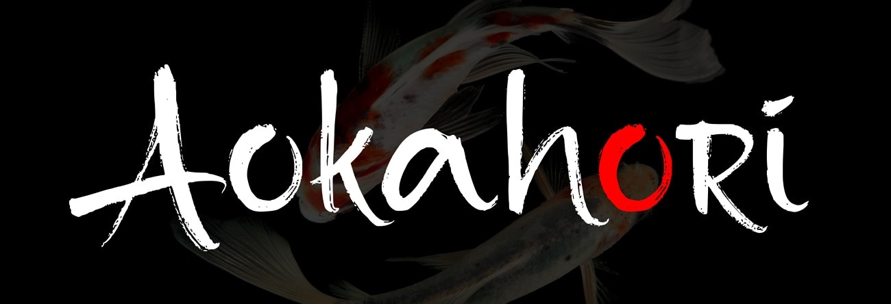 aokahori anime title font