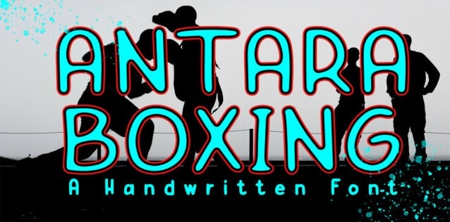 antara boxing anime style font