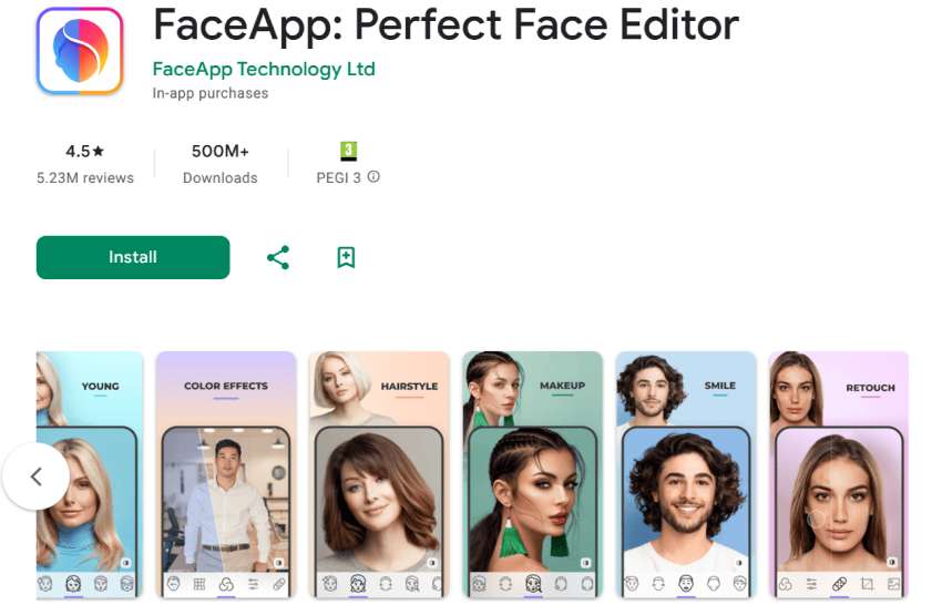 faceapp editor
