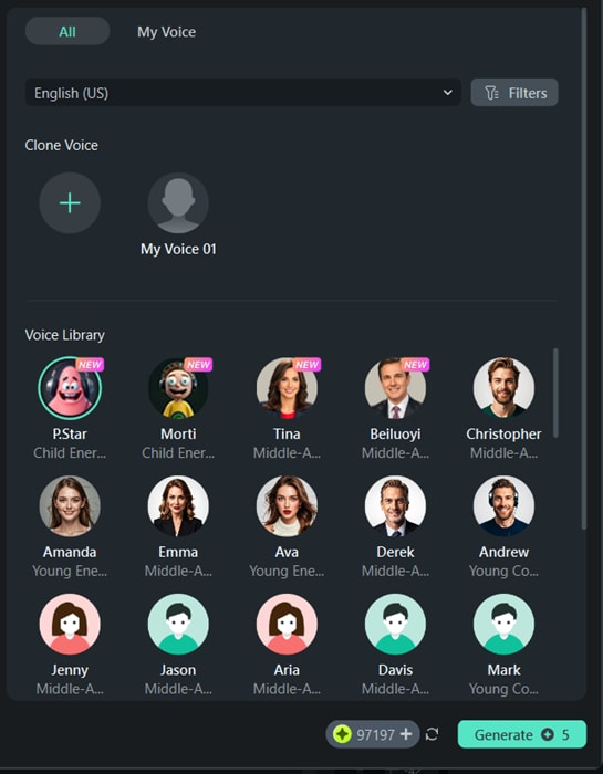 choose voice effects