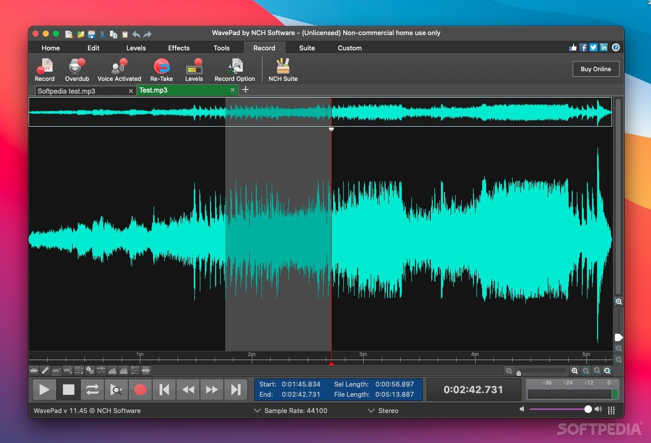 wavepad music editing app for mac