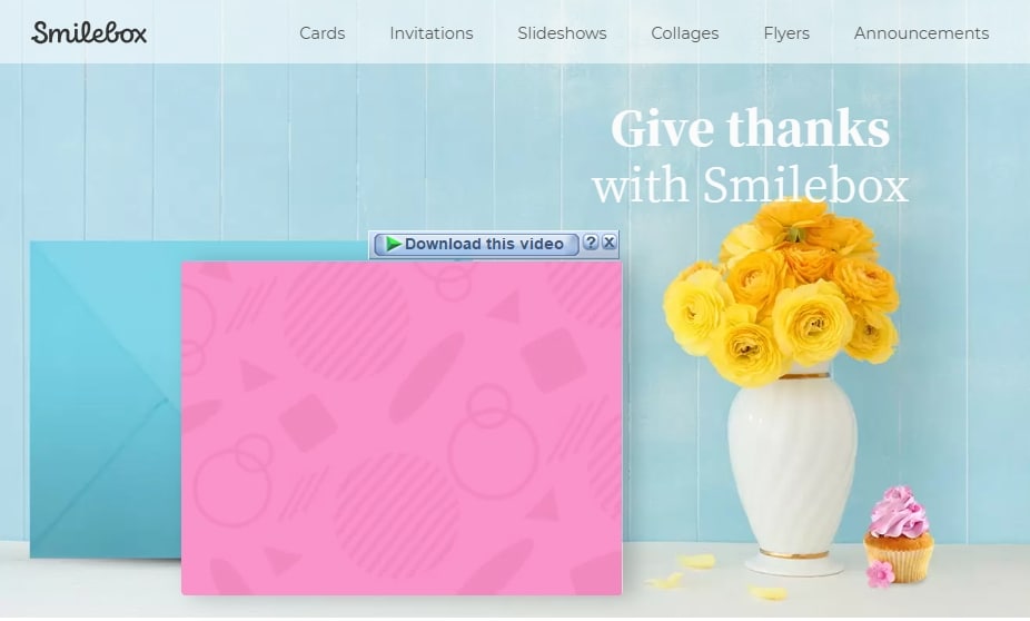 interface for smilebox 