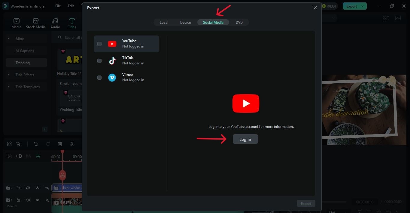 upload cake decoration vide