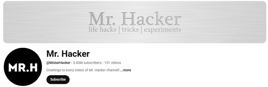 mr hacker channel
