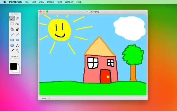 logiciel de dessin paintbrush sur mac