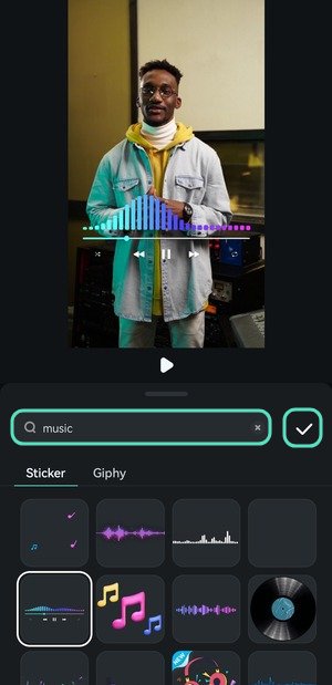 choose a dynamic sticker