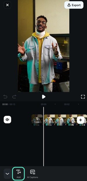 add text