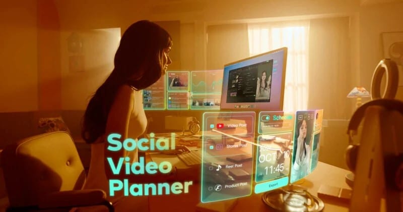 Built-in social media planner.