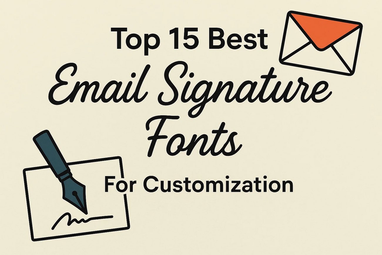 best fonts for email signature