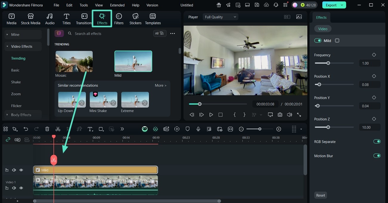 insert effects to video