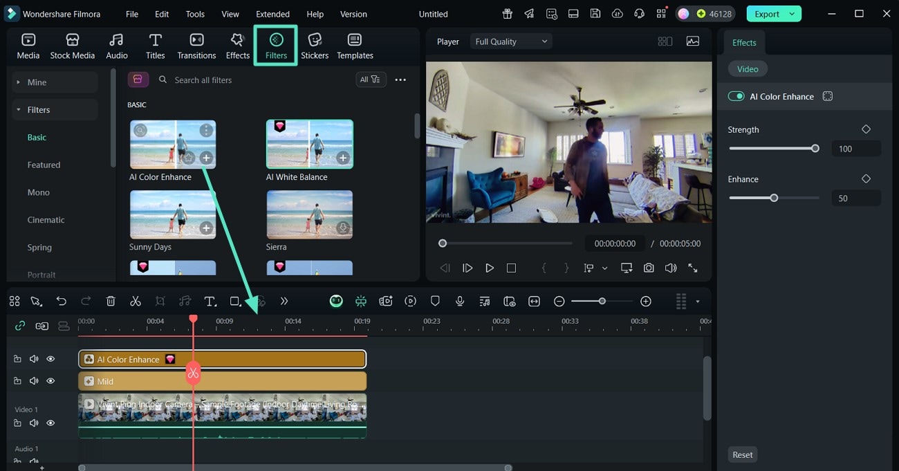 apply filters enhance video