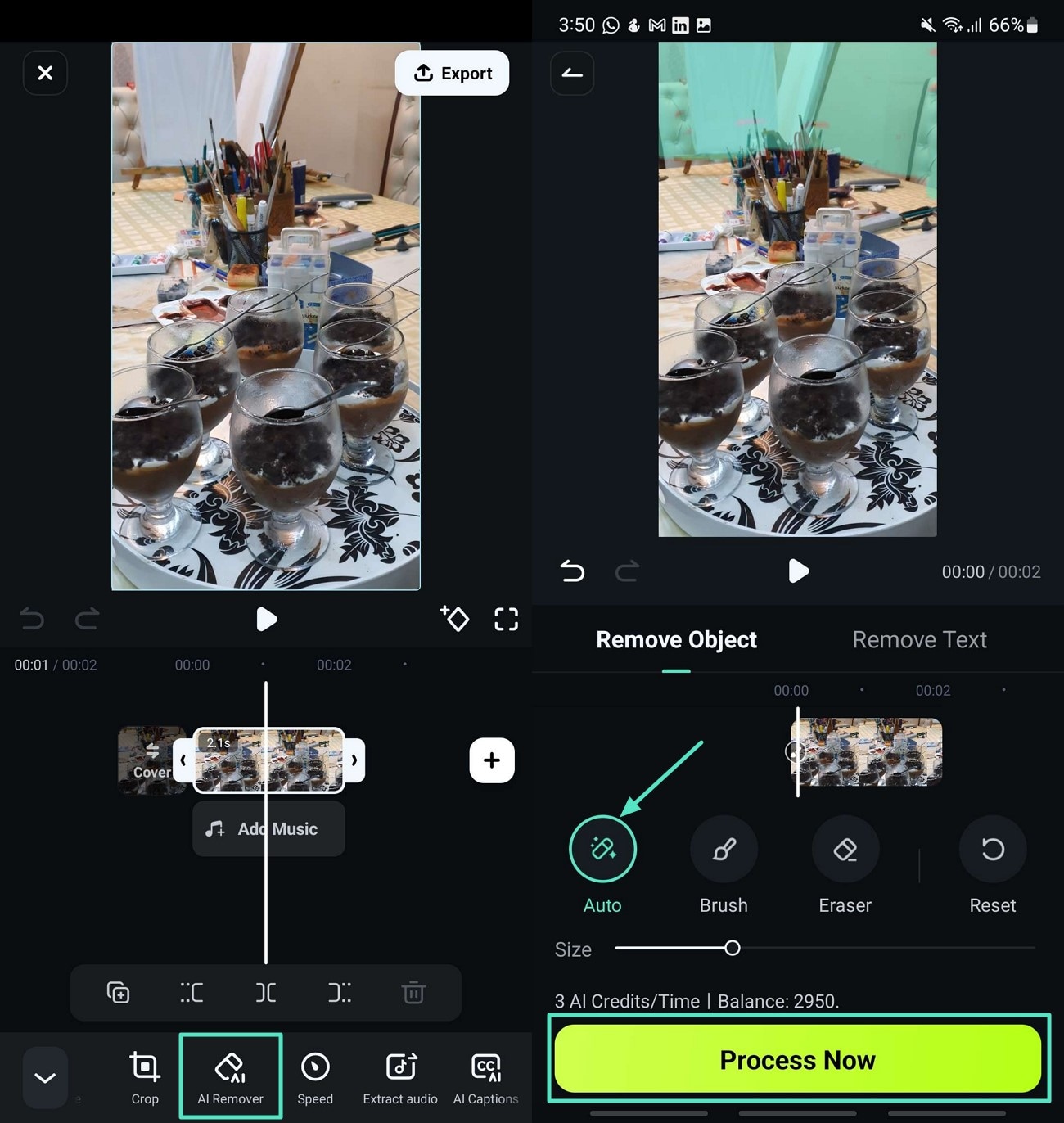 use ai remover click process now