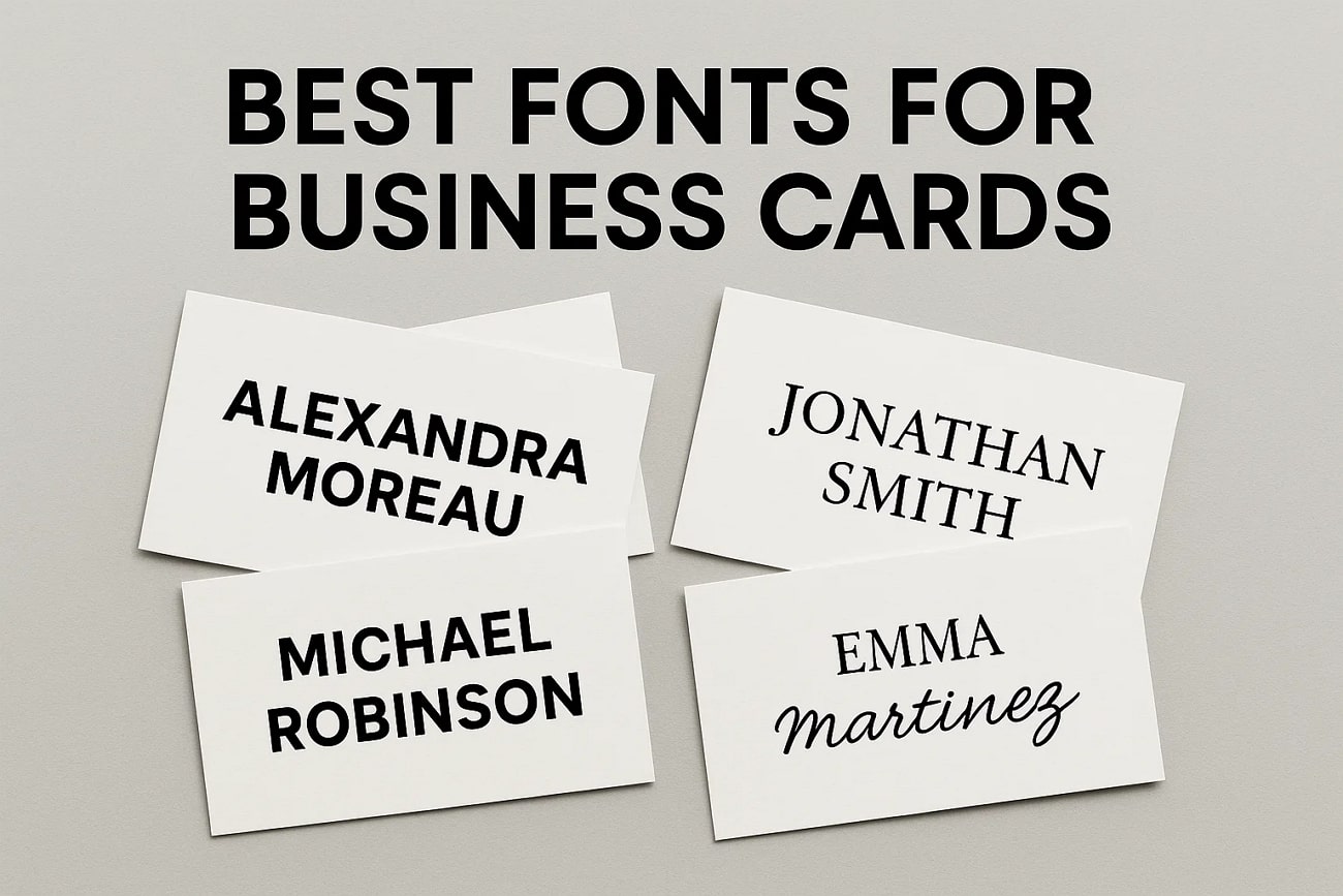 best fonts professional cards guide