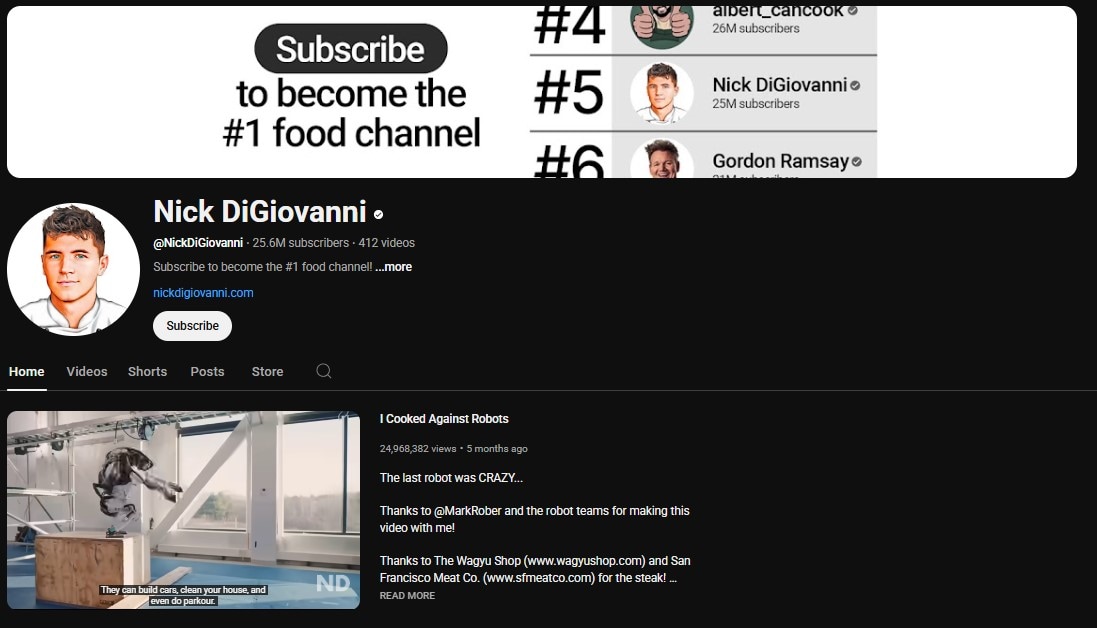 nick digiovanni channel