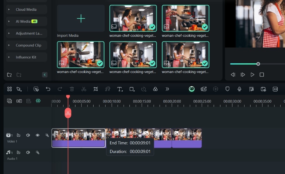 adjusting clip duration
