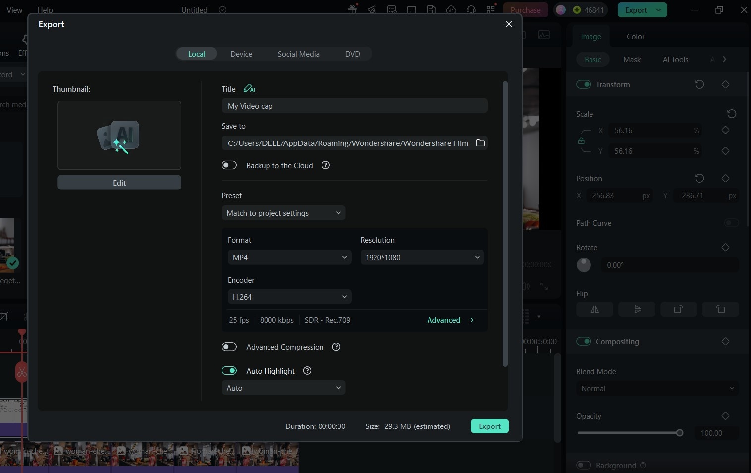 export video