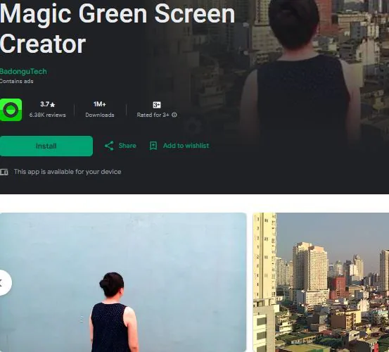 magic green screen editor