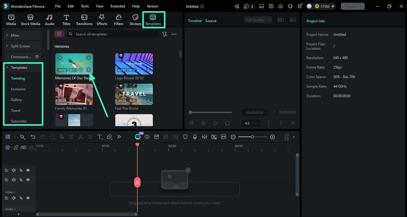 choose templates for editing