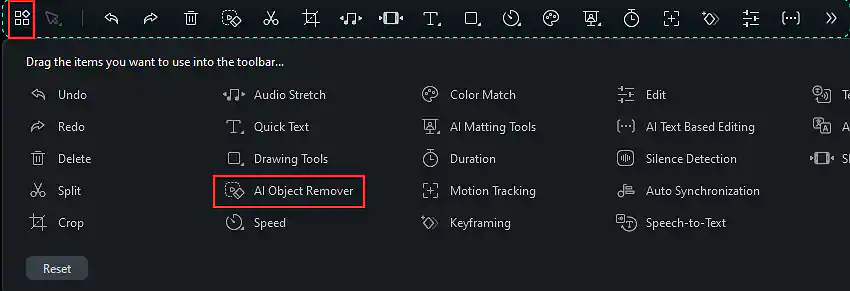 activate object remover