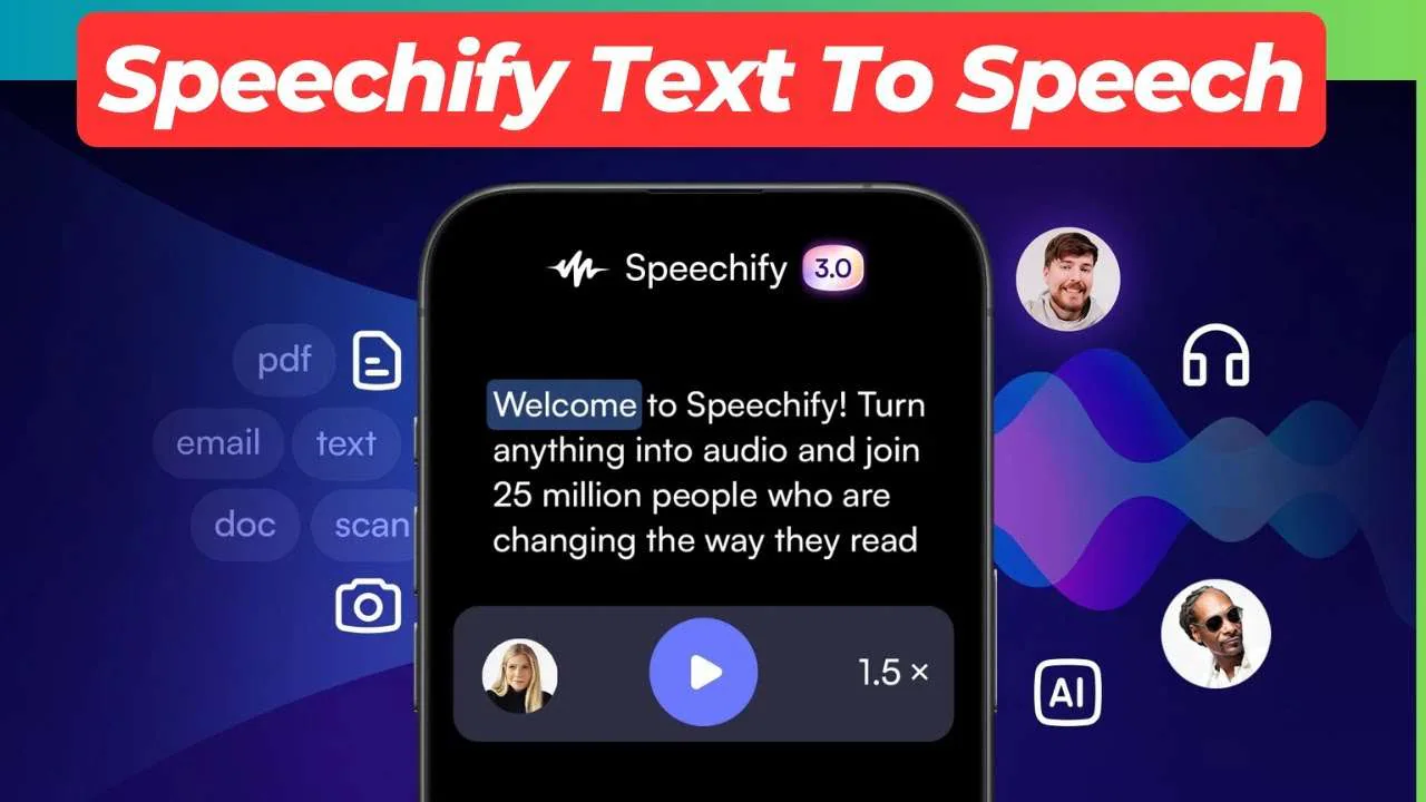 speechify tts user interface 