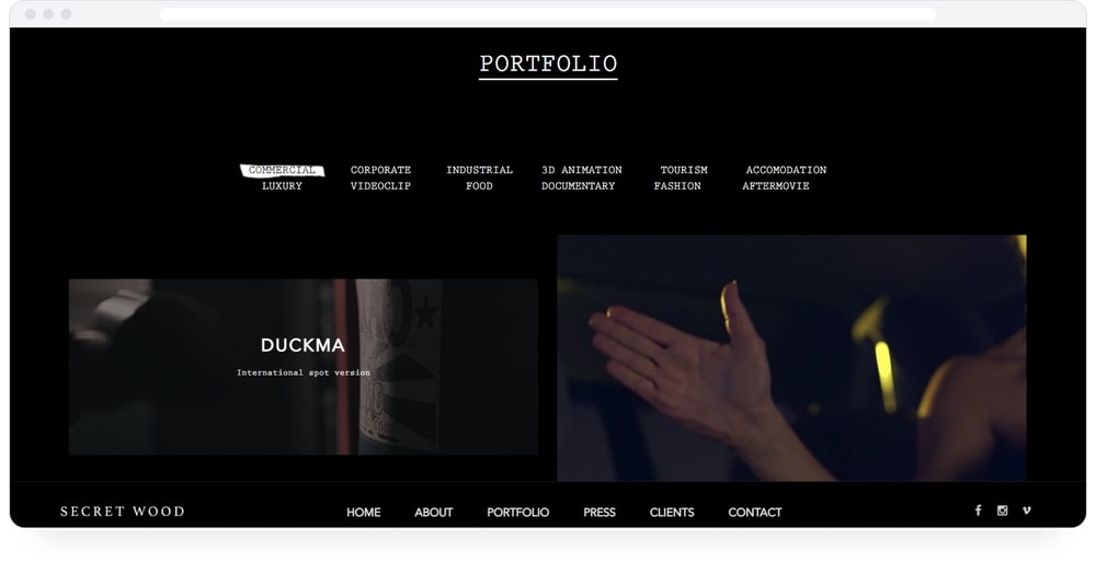 create a freelance video editor portfolio