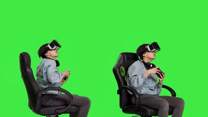 green screen effects for gaming content