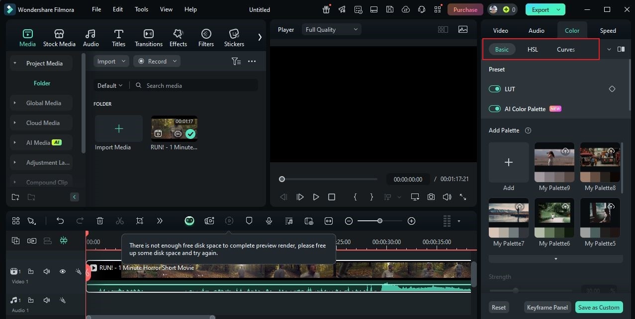 color settings