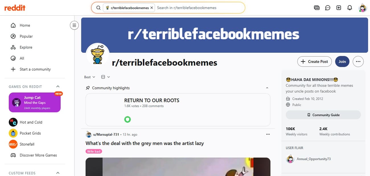 terrible facebook memes subreddit