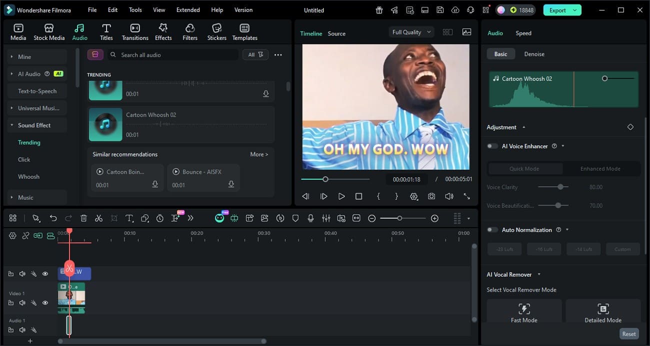 sound effects library filmora