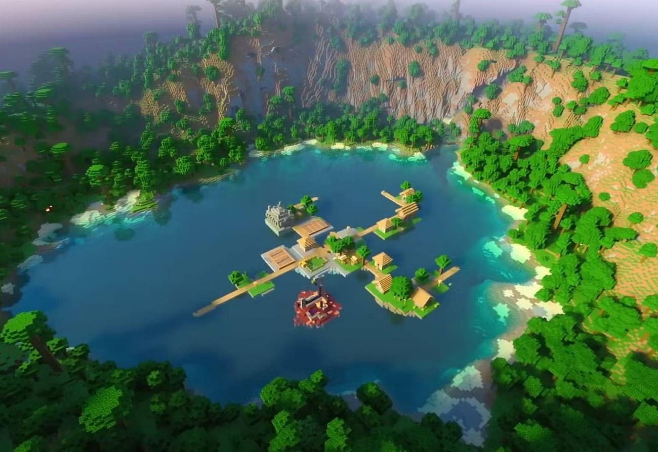 lovely landscape minecraft seed