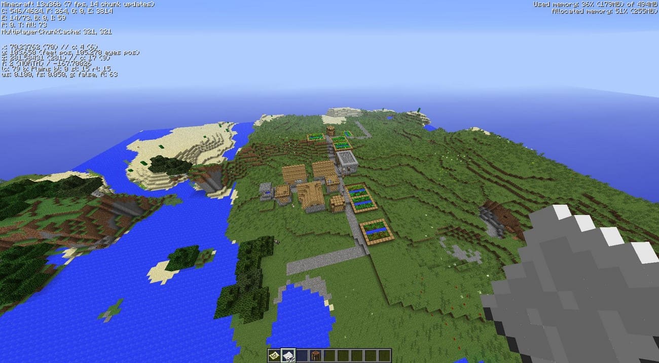 every biome near spawn seed