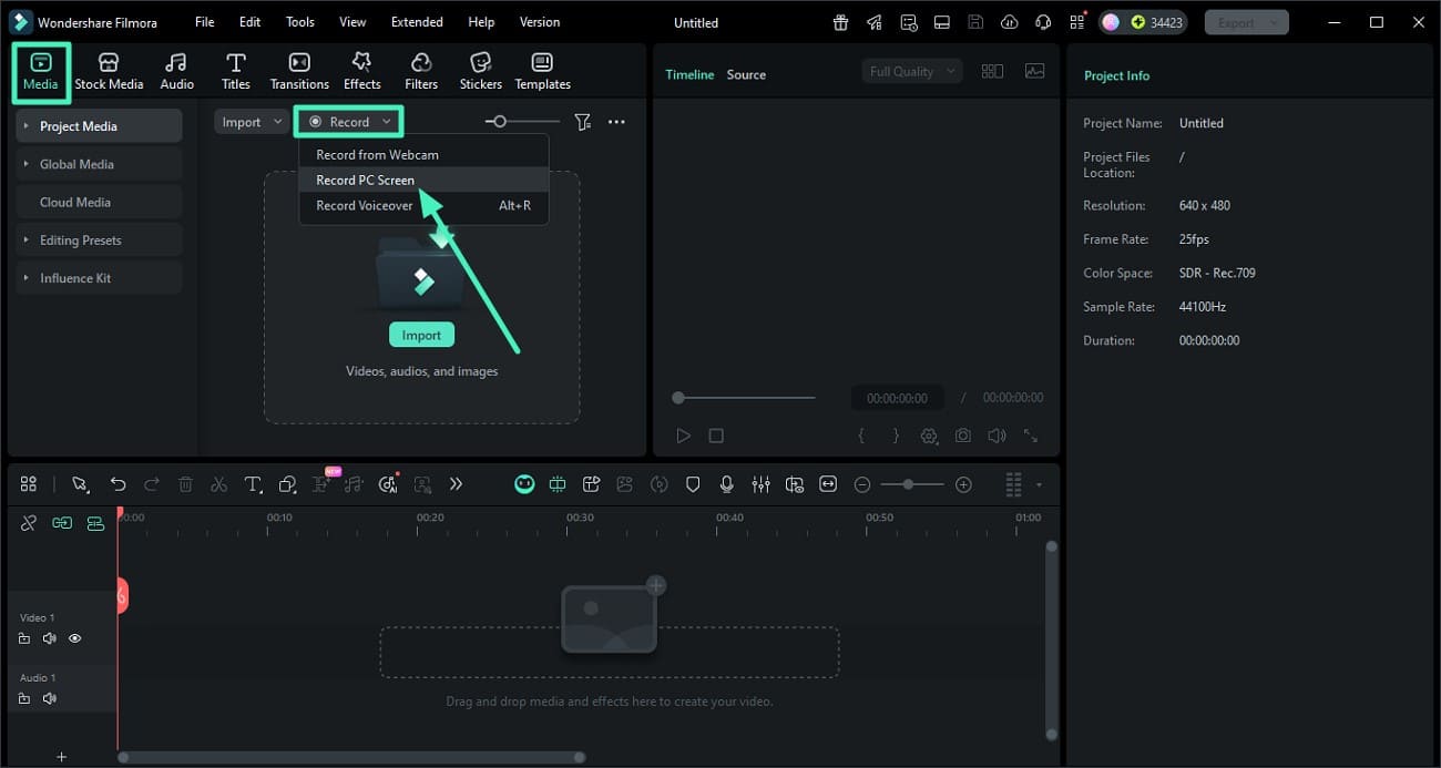hit media select record